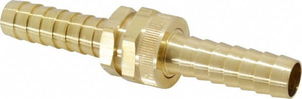Dixon Valve & Coupling Garden Hose Fitting: Long Shank Male/Female Set, 3/4" NH, Brass - MSC5951010K