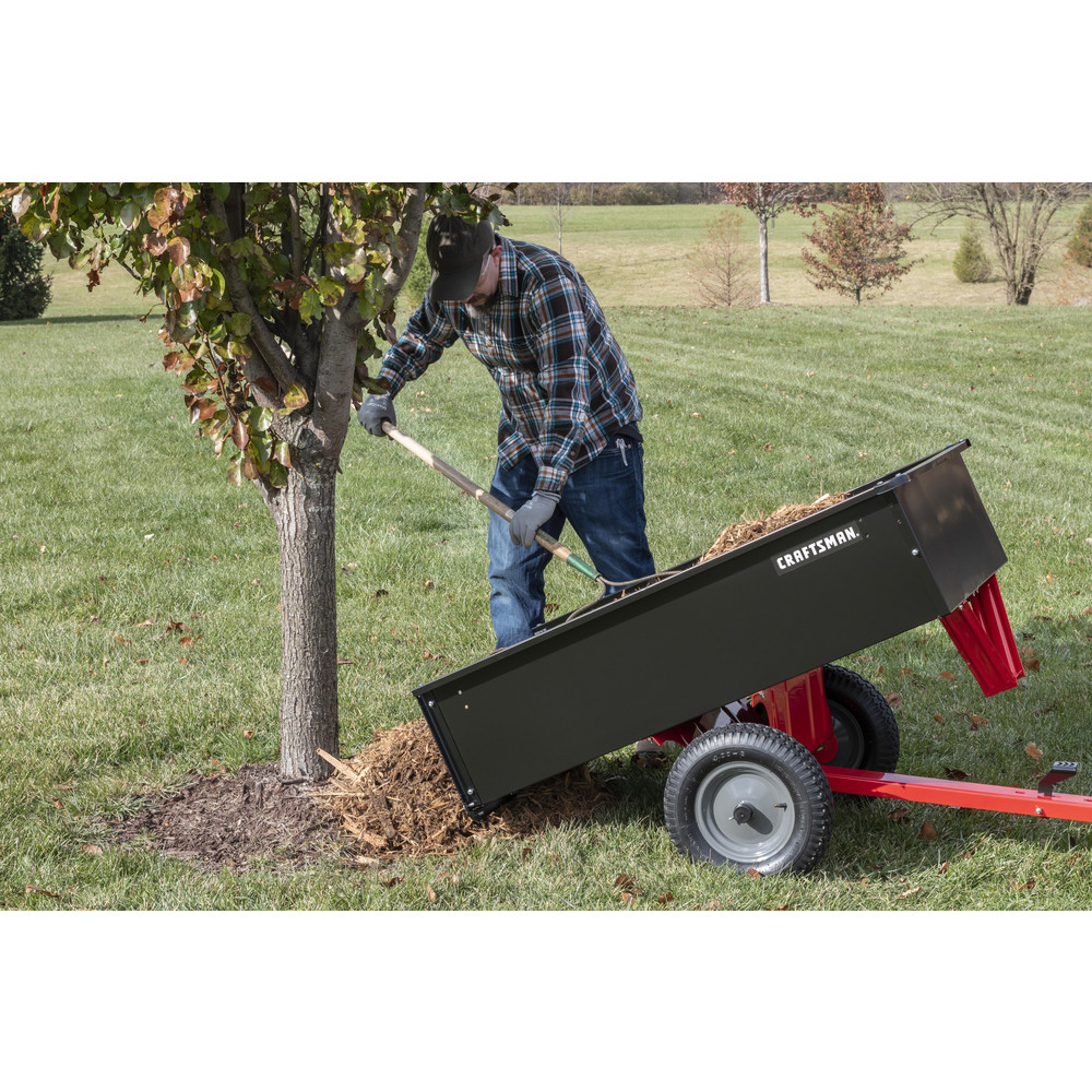 Craftsman Outdoor Power Equipment Accessories: Accessory Type: Cart; For Use With: Any Riding Lawn Tractor With An Universal Hitch - CMXGZBF7124355