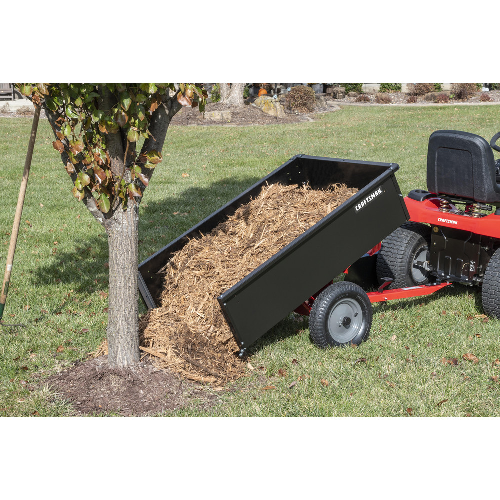 Craftsman Outdoor Power Equipment Accessories: Accessory Type: Cart; For Use With: Any Riding Lawn Tractor With An Universal Hitch - CMXGZBF7124355