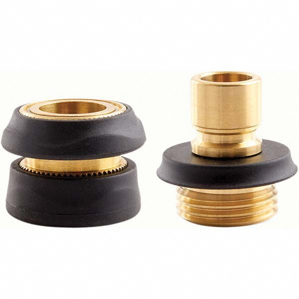 Coilhose Pneumatics Garden Hose Connector: 0.75" Hose, 3/4" NH, Brass - 1001