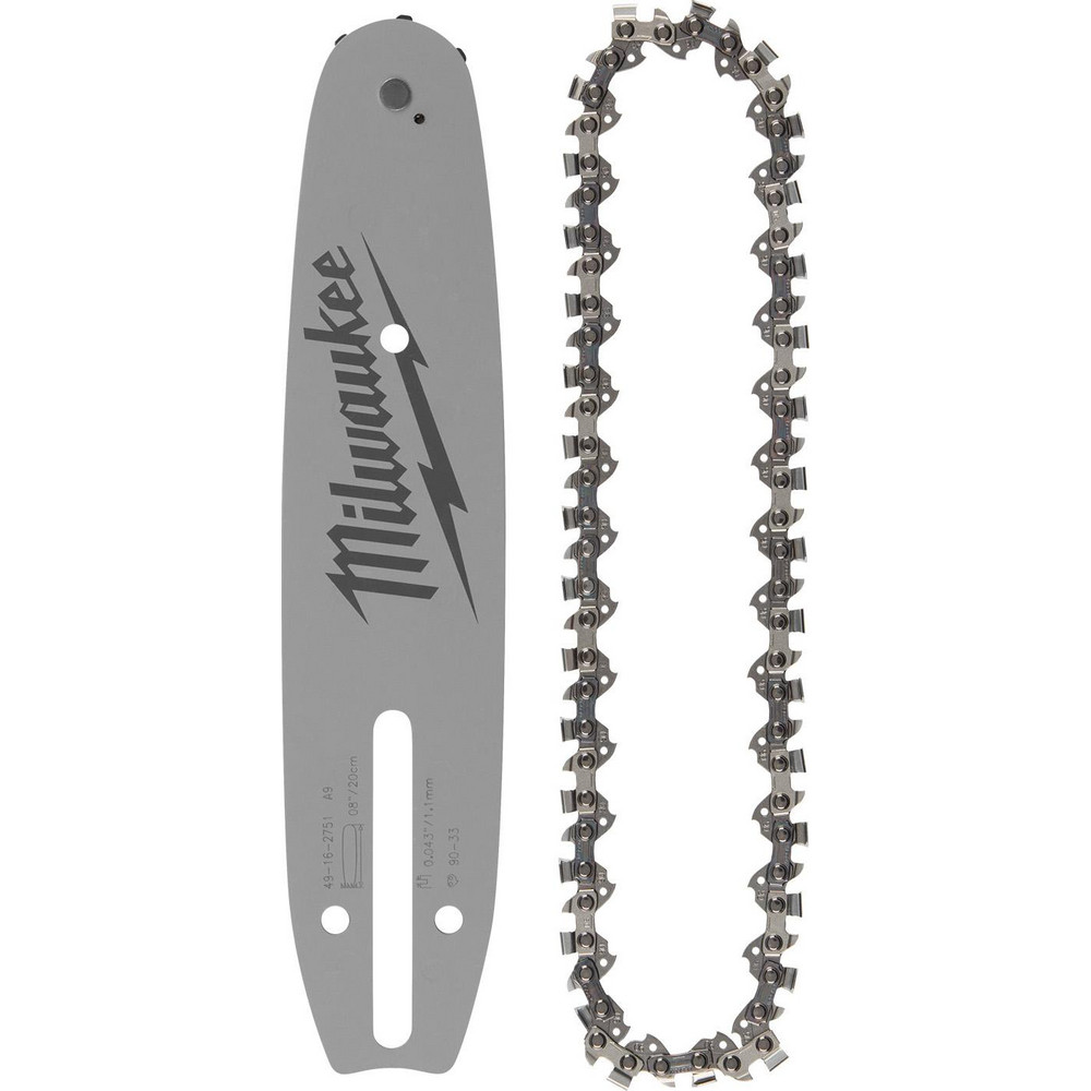Milwaukee Tool Outdoor Power Equipment Accessories: Accessory Type: Chain and Bar; For Use With: M18 FUEL™ HATCHET™ 8" Pruning Saw (3004-20) - 49-16-2818