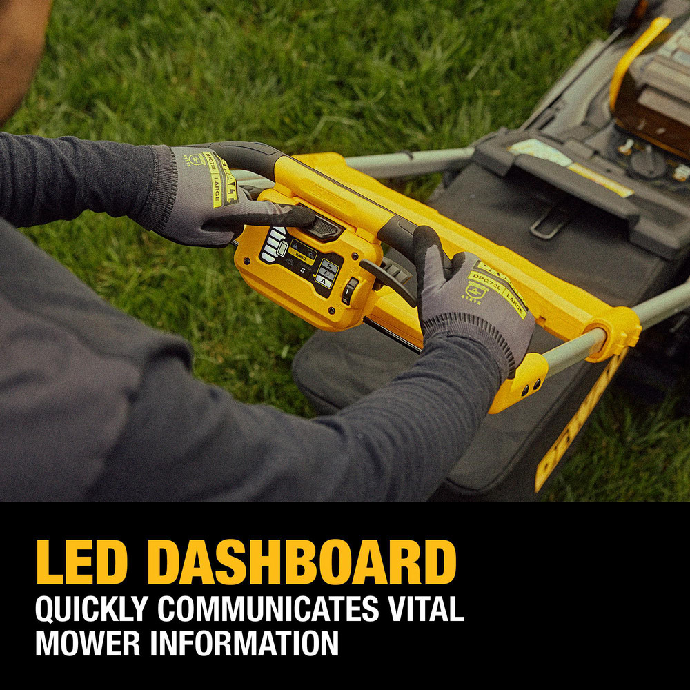 DeWALT Lawn Mowers: Mower Type: Walk Behind; Power Type: Battery; Cutting Width: 21 in - DCMWSP700Y2