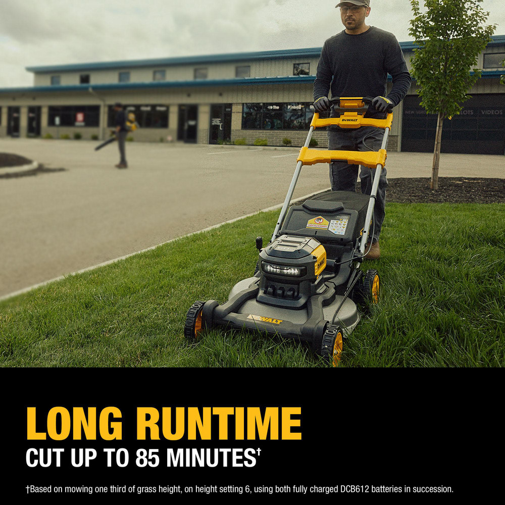 DeWALT Lawn Mowers: Mower Type: Walk Behind; Power Type: Battery; Cutting Width: 21 in - DCMWSP700Y2