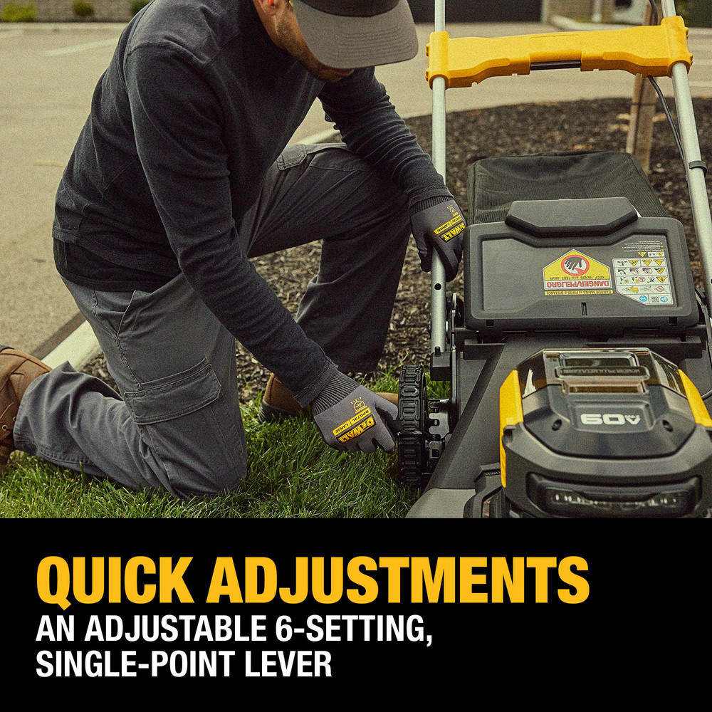 DeWALT Lawn Mowers: Mower Type: Walk Behind; Power Type: Battery; Cutting Width: 21 in - DCMWSP700Y2