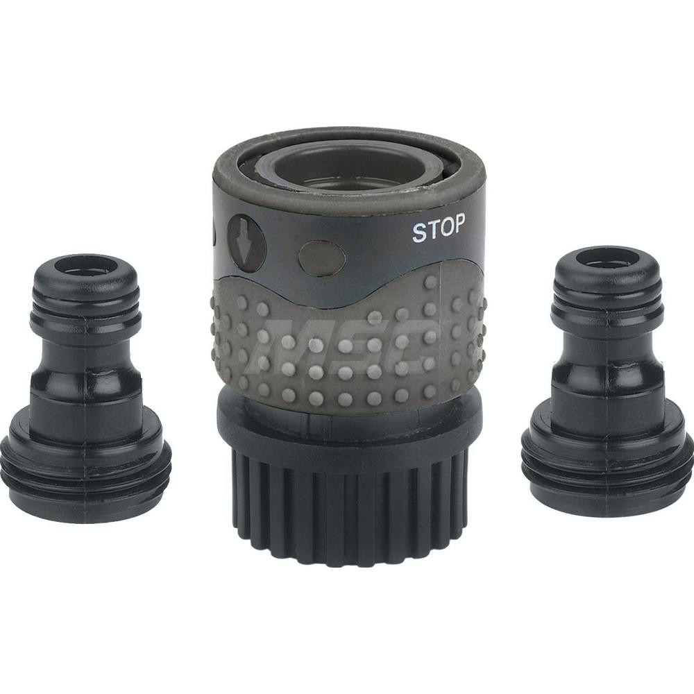 Gilmour Garden Hose Clamp-Style Coupler: 0.625" Hose, Female, Plastic - 801004-1002
