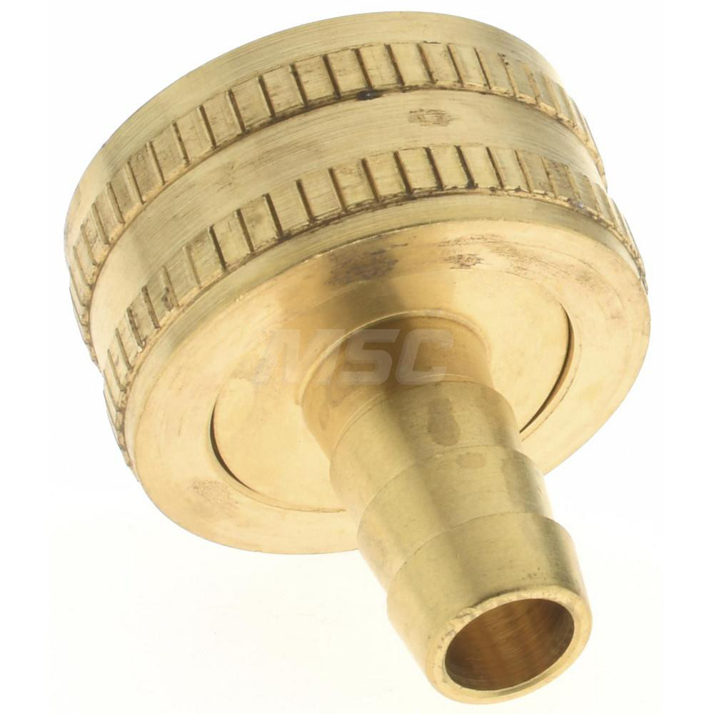 Parker Garden Hose Fitting: 0.375" Hose, Female Hose to Male Hose, 3/4 x 3/8", Brass - BD-12339