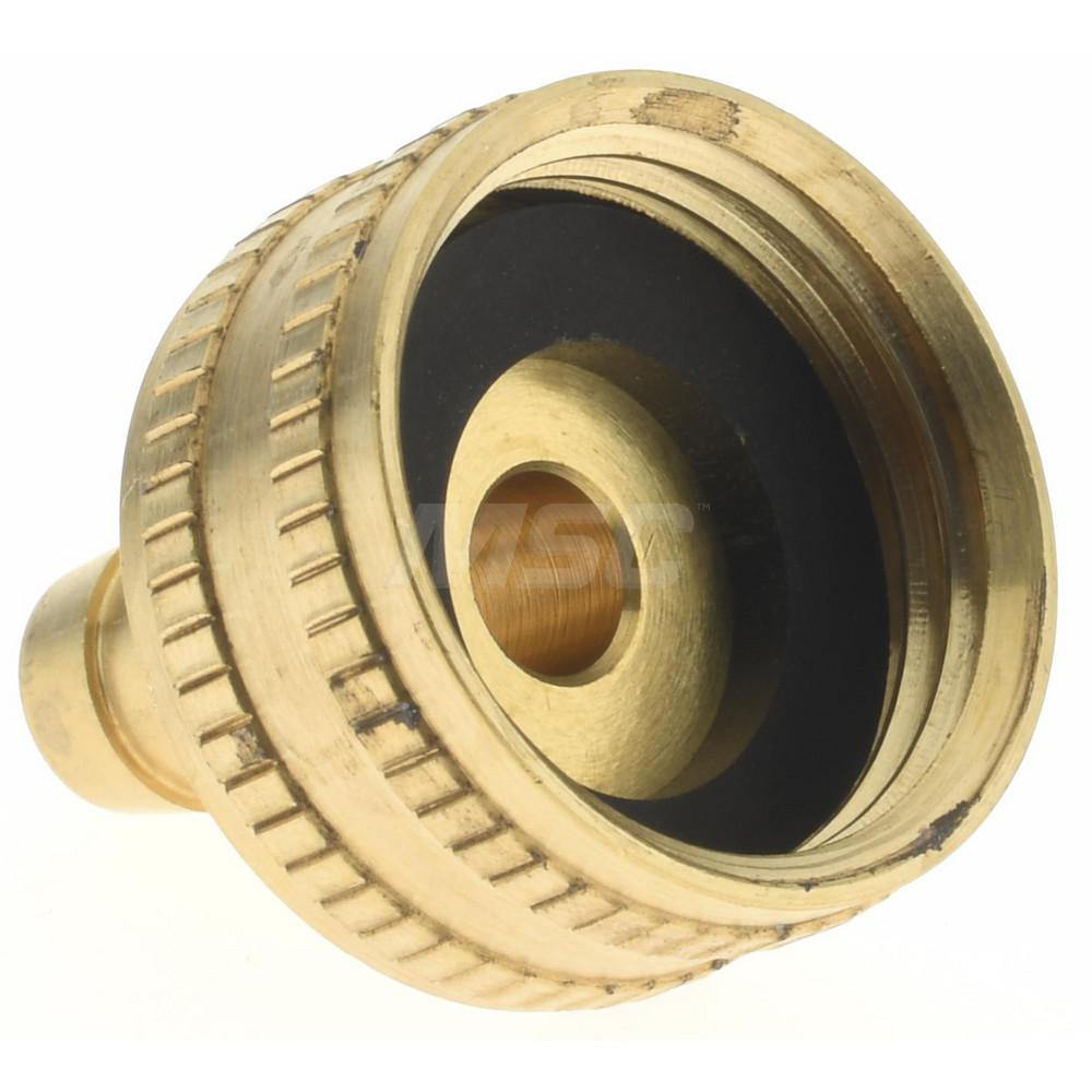 Parker Garden Hose Fitting: 0.375" Hose, Female Hose to Male Hose, 3/4 x 3/8", Brass - BD-12339
