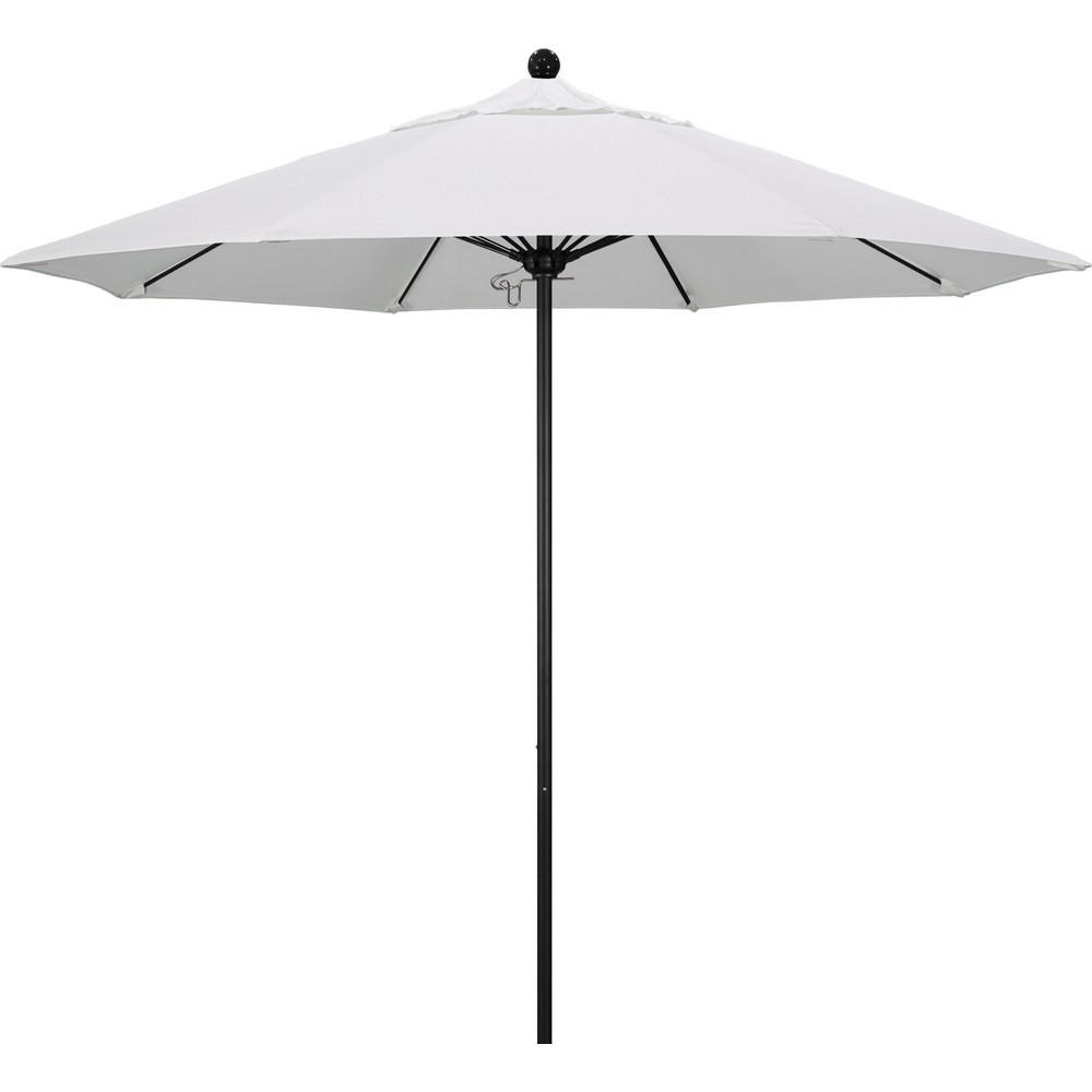 California Umbrella Patio Umbrella: 108" Dia, 8.583' High, Pacifica, Natural, Aluminum Frame - 194061626832