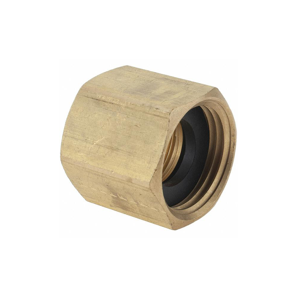 Value Collection Garden Hose Adapter: Female Hose to Female Pipe, 3/4 x 3/4", Brass - 12347