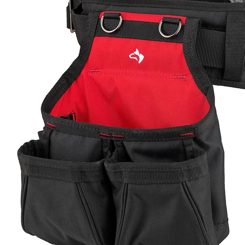 Husky Contractors 2-Bag Work Tool Belt with Suspenders - HD00166
