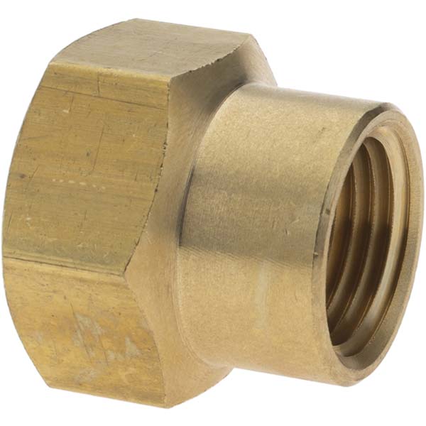 ANDERSON METALS Female Garden Hose x FIP: Female Hose to Female Pipe, FPT, Brass - 757482-1208