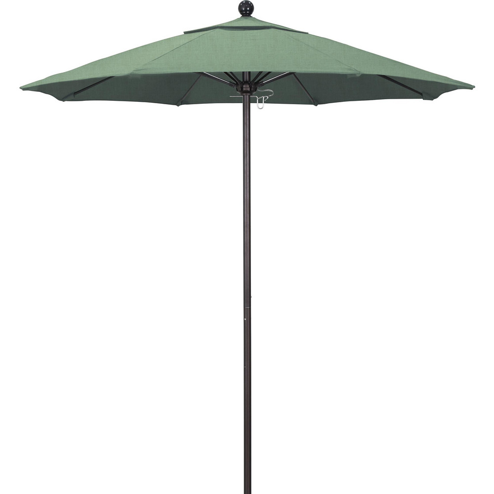 California Umbrella Patio Umbrella: 90" Dia, 8' High, Pacifica, Spa, Aluminum Frame - 194061620991
