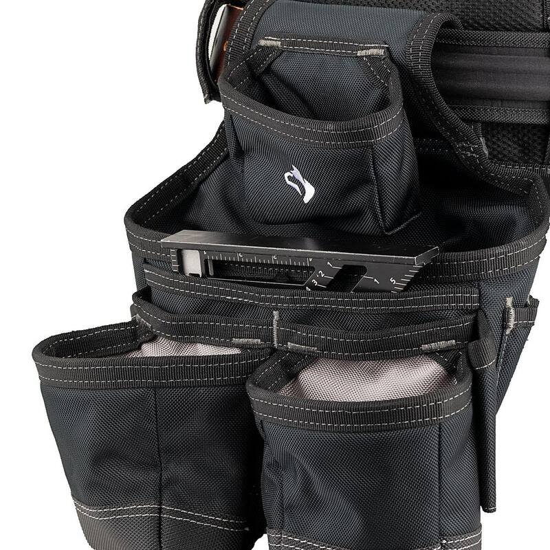 Husky Framers 2-Bag Work Tool Belt with Suspenders - HD00173