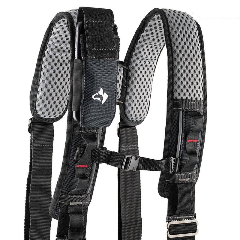 Husky Framers 2-Bag Work Tool Belt with Suspenders - HD00173