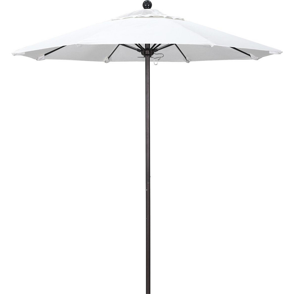 California Umbrella Patio Umbrella: 90" Dia, 8' High, Pacifica, Natural, Aluminum Frame - 194061620960