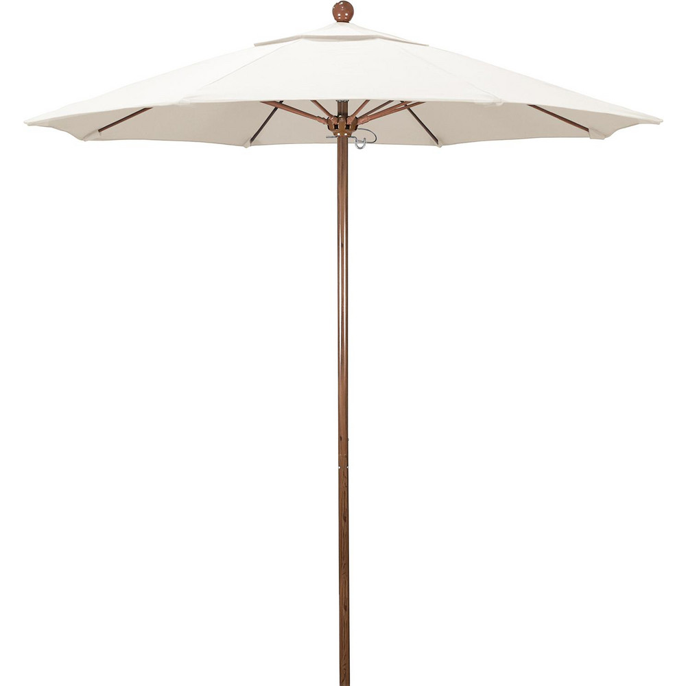 California Umbrella Patio Umbrella: 90" Dia, 8' High, Pacifica, Natural, Aluminum Frame - 194061620960