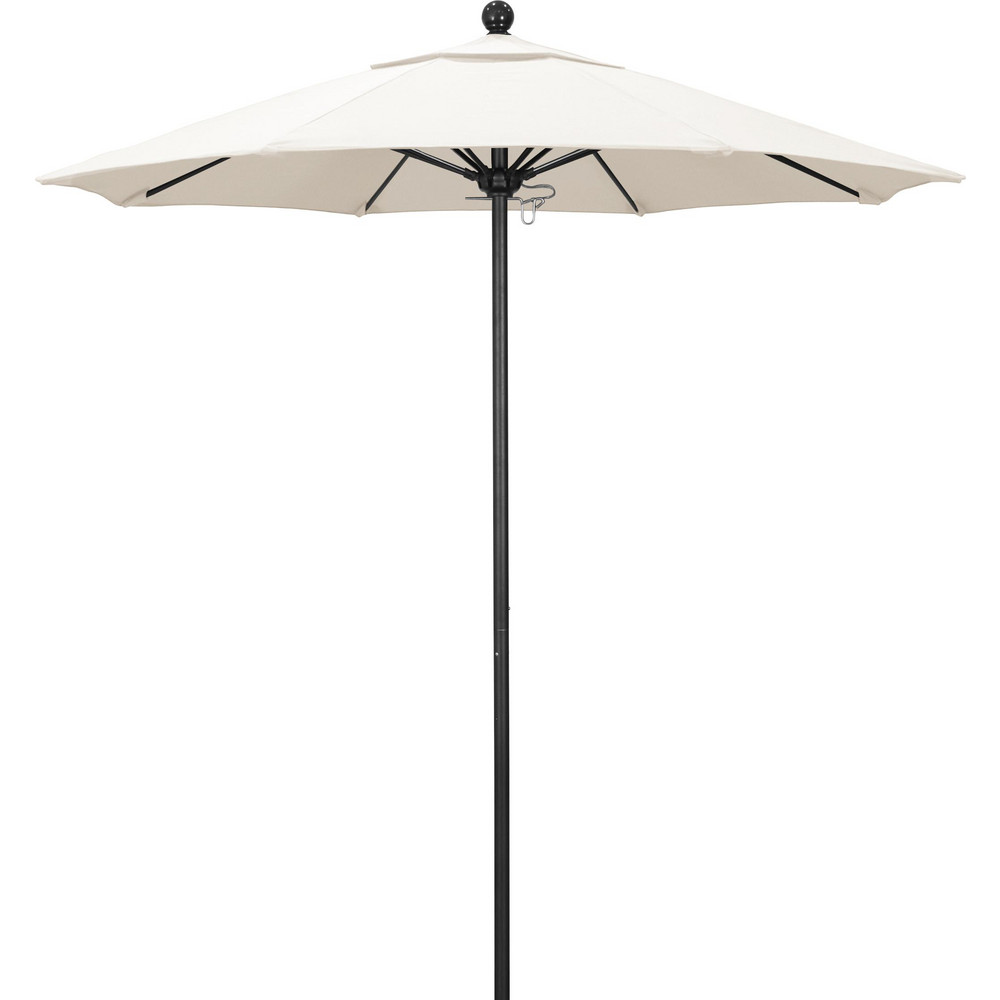 California Umbrella Patio Umbrella: 90" Dia, 8' High, Pacifica, Natural, Aluminum Frame - 194061620960