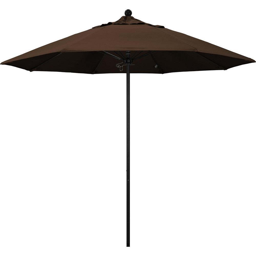 California Umbrella Patio Umbrella: 108" Dia, 8.583' High, Pacifica, Spa, Aluminum Frame - 194061627068