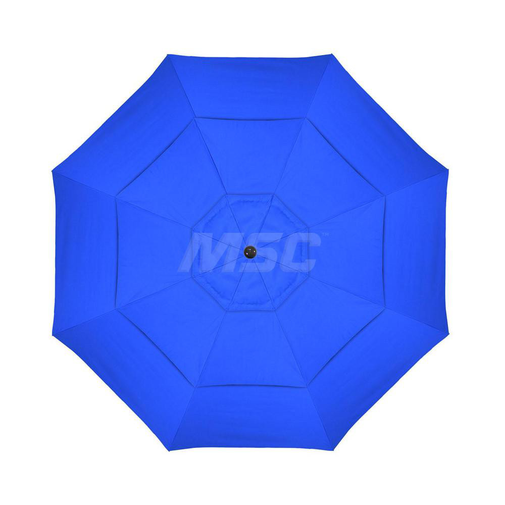 California Umbrella Patio Umbrella: 132" Dia, 11' High, Solution Dyed Polyester, Royal Blue, Aluminum & Fiberglass Frame - 194061357217