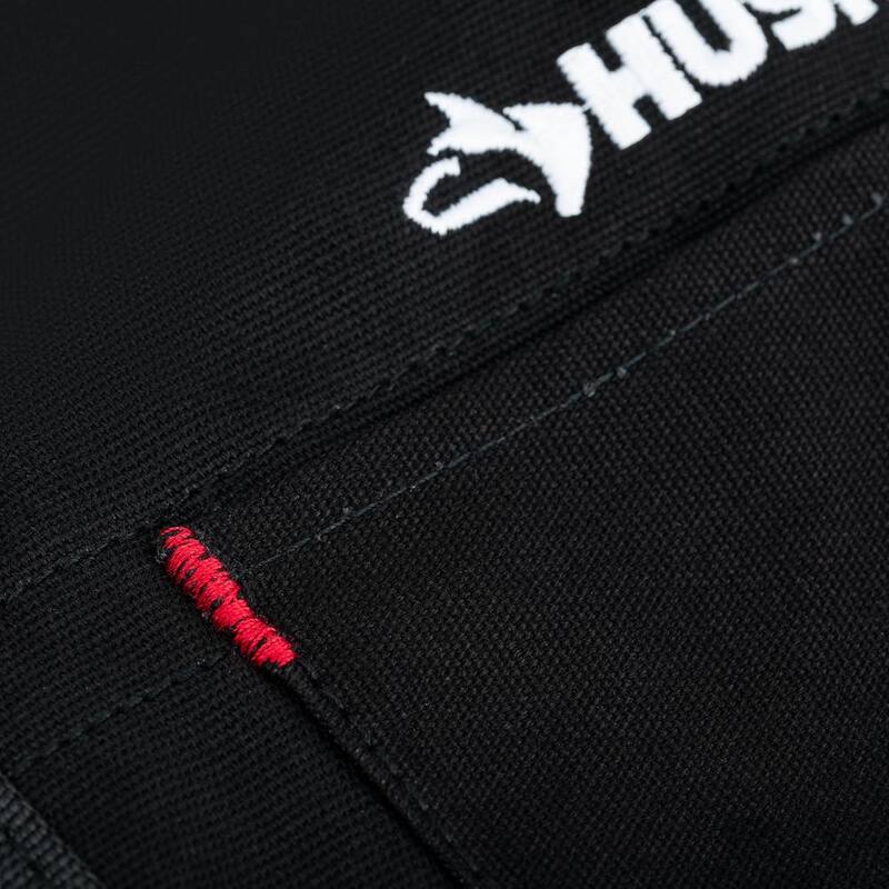 Husky 23 in. 16-Pocket Black Canvas Bib Tool Work Apron - HD00122-TH