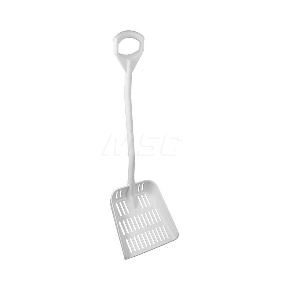 Vikan Ergonomic shovel with drain holes, 13.8",  White - 56035