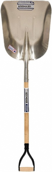 SEYMOUR-MIDWEST Scooping Shovel: Aluminum, Square, 20" Blade Length - 49267