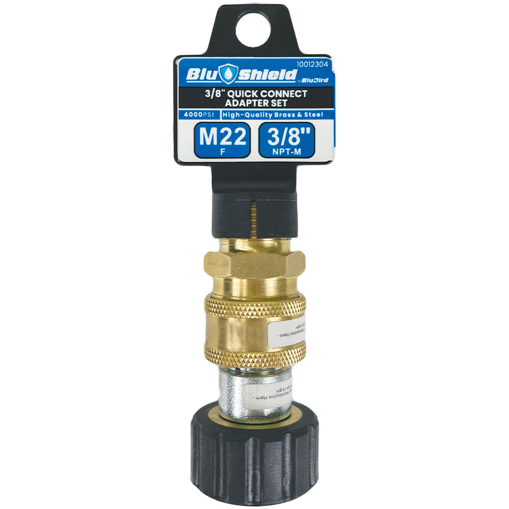 BluShield Pressure Washer Accessories: Accessory Type: Quick Connect Kit; For Use With: Pressure Washer Hoses; Material: Brass - PWA001