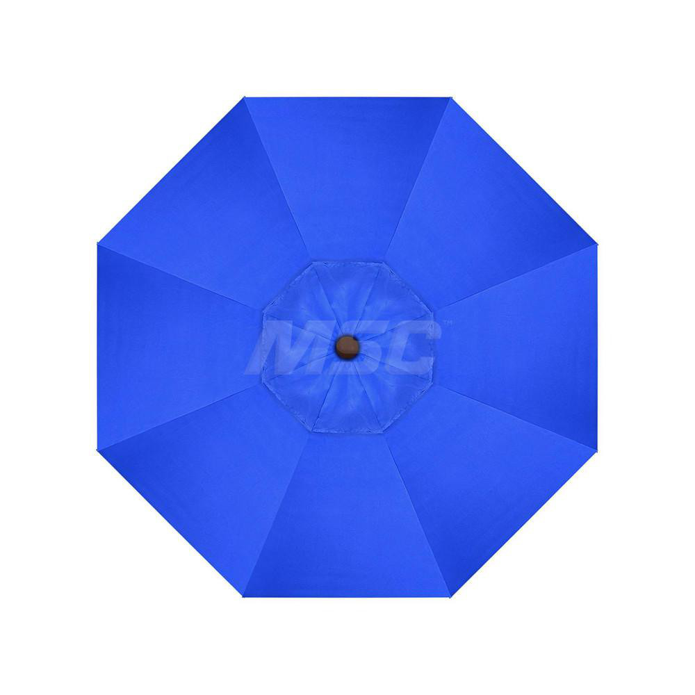 California Umbrella Patio Umbrella: 90" Dia, 7.5' High, Solution Dyed Polyester, Royal Blue, Aluminum & Fiberglass Frame - 194061357651