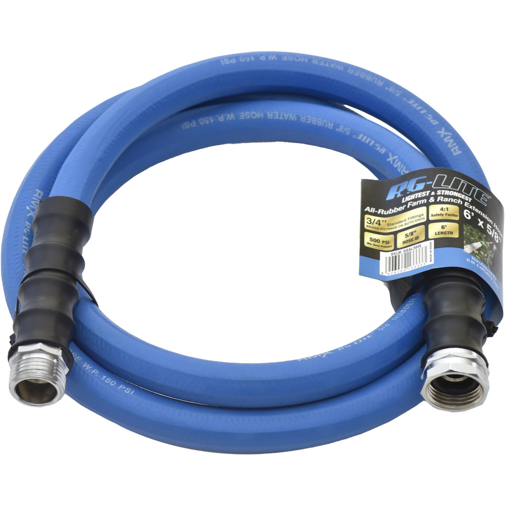 AG-Lite Garden Hose: Garden, 5/8, Rubber, 6 - AL5806