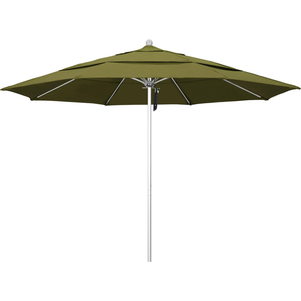 California Umbrella Patio Umbrella: 132" Dia, 8.917' High, Pacifica, Palm, Aluminum Frame - 194061619476
