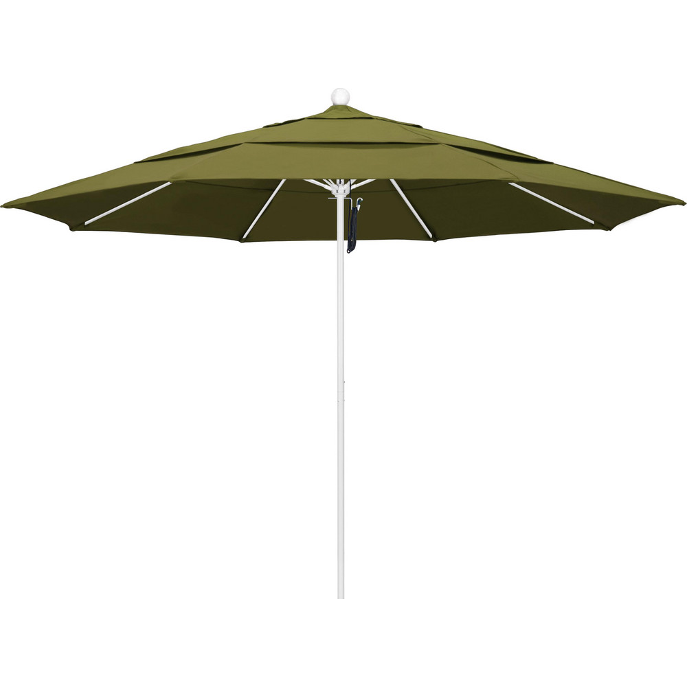 California Umbrella Patio Umbrella: 132" Dia, 8.917' High, Pacifica, Palm, Aluminum Frame - 194061619476
