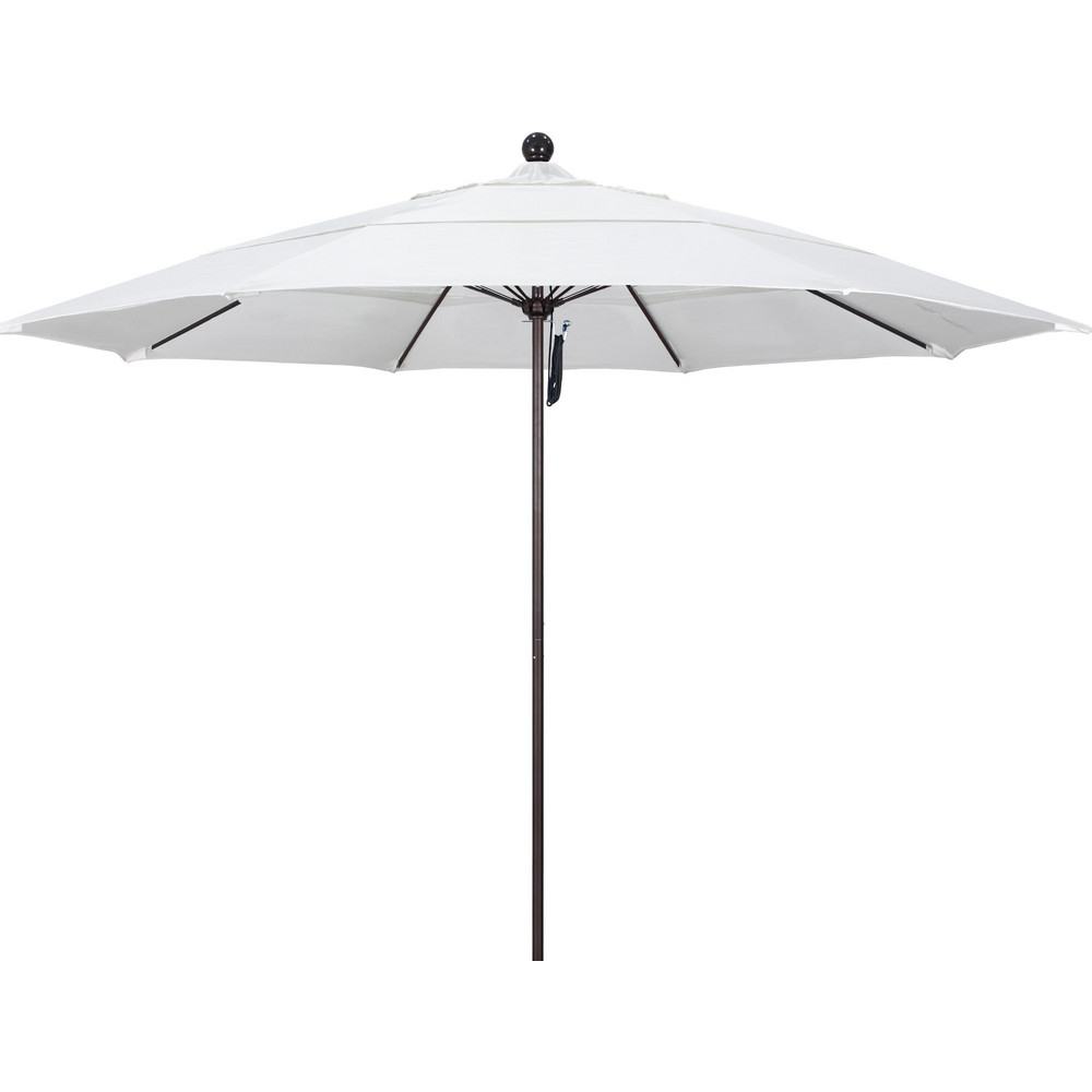 California Umbrella Patio Umbrella: 132" Dia, 8.917' High, Pacifica, Natural, Aluminum Frame - 194061619223