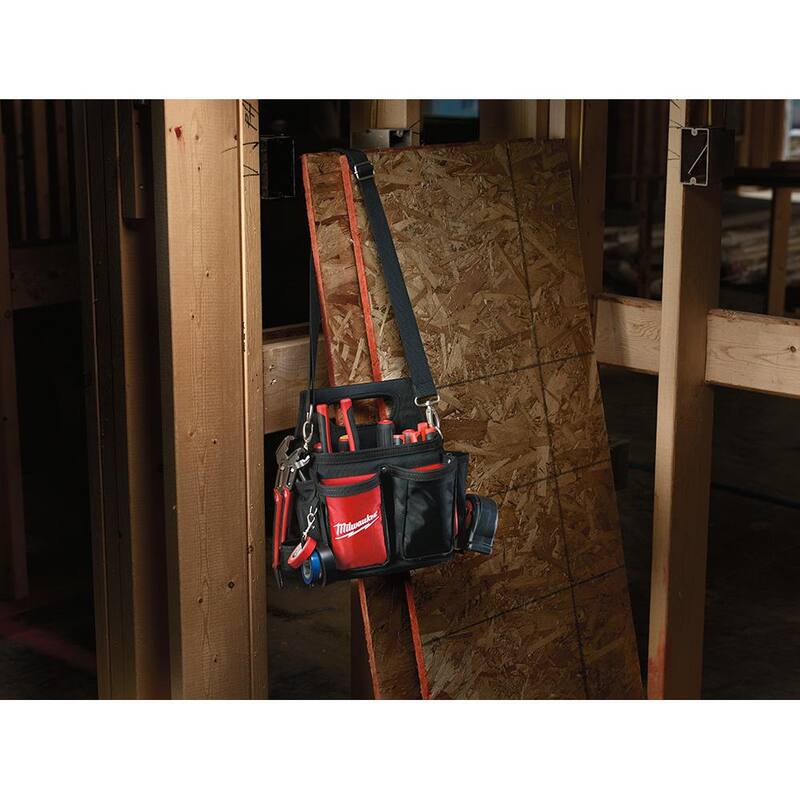 Milwaukee 15-Pocket Electricians Work Pouch/Holster with Quick Adjust Belt - 48-22-8112