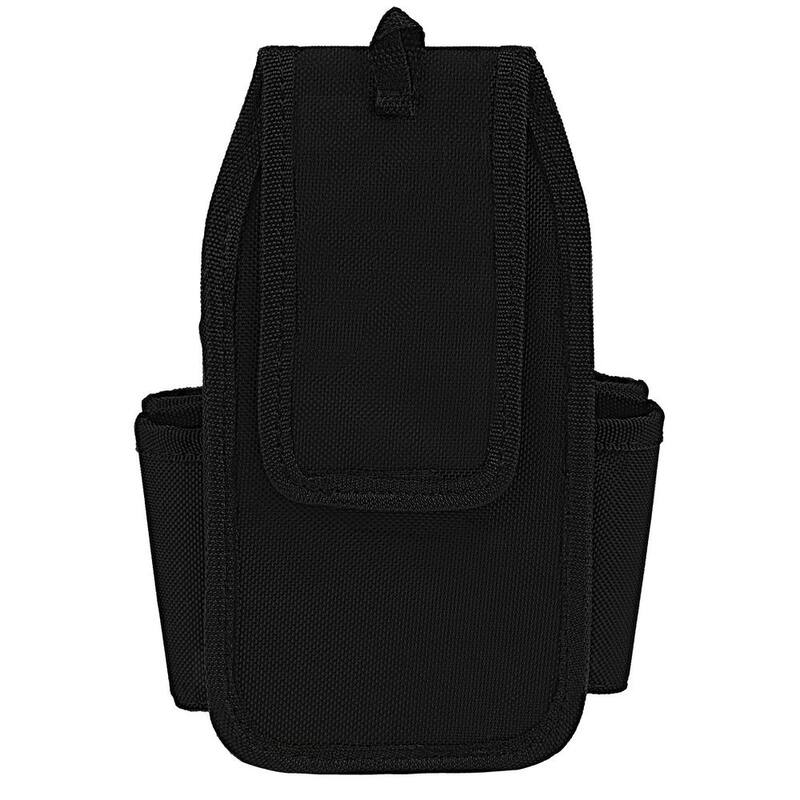 Husky 6.7 in. Black 3-Pocket Utility Tool Belt Pouch - HD00130-TH