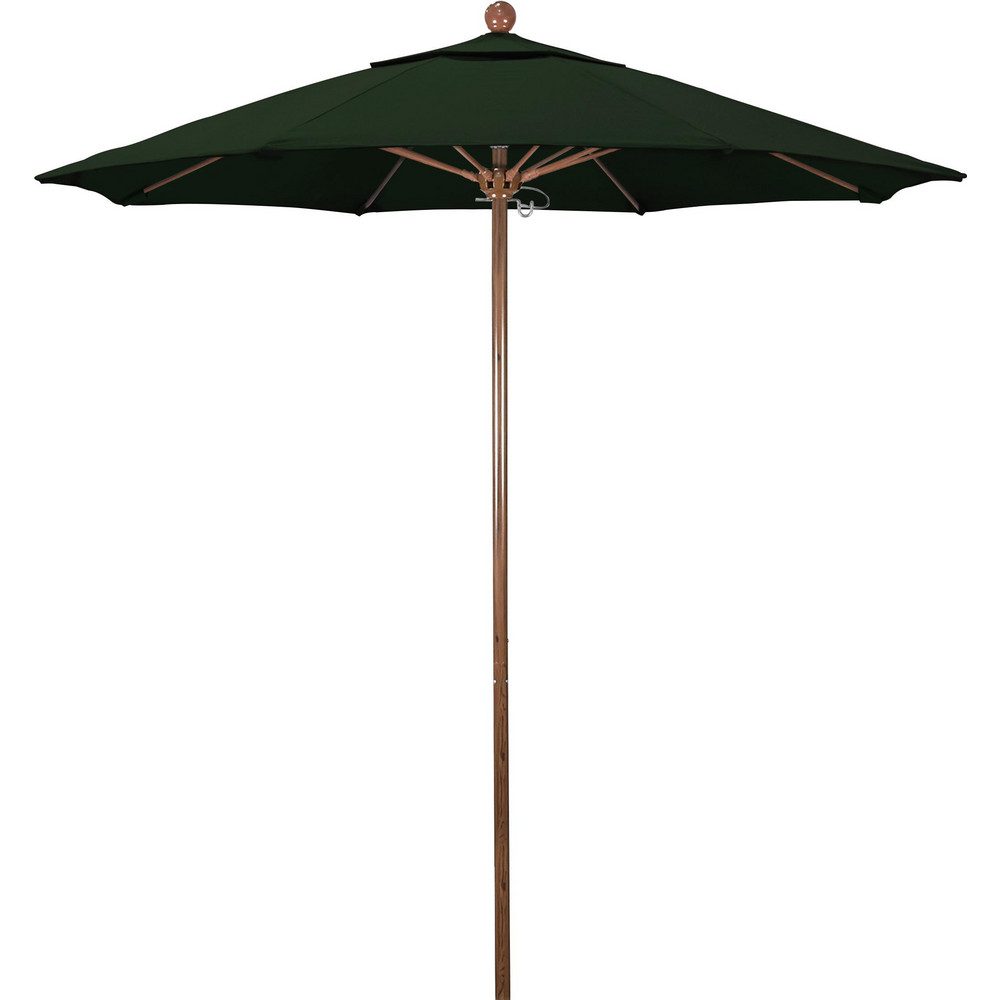 California Umbrella Patio Umbrella: 90" Dia, 8' High, Pacifica, Hunter Green, Aluminum Frame - 194061621080