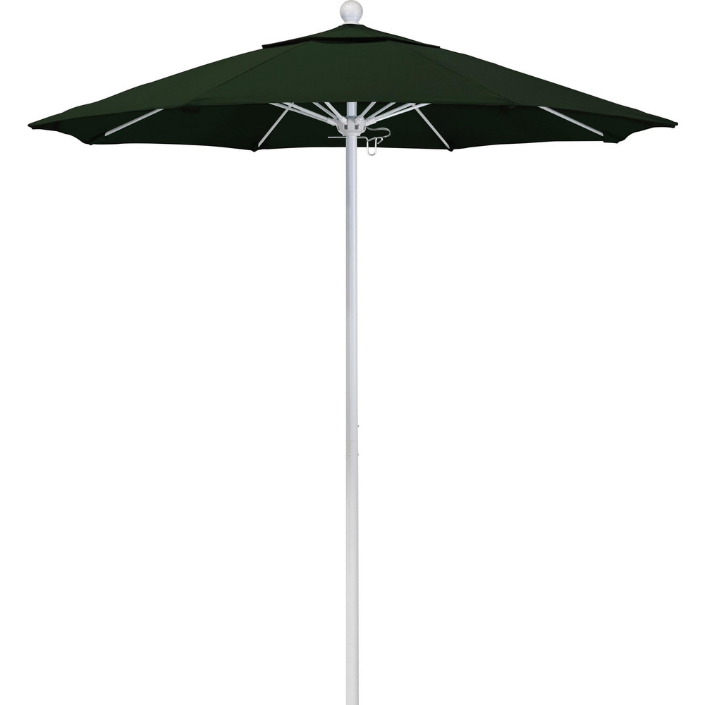California Umbrella Patio Umbrella: 90" Dia, 8' High, Pacifica, Hunter Green, Aluminum Frame - 194061621080