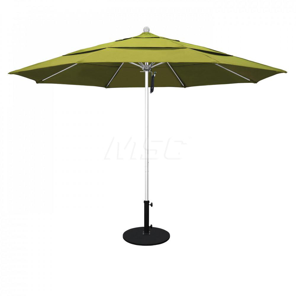 California Umbrella Patio Umbrella: 90" Dia, 7.5' High, Solution Dyed Polyester, Kiwi, Aluminum & Fiberglass Frame - 194061357750