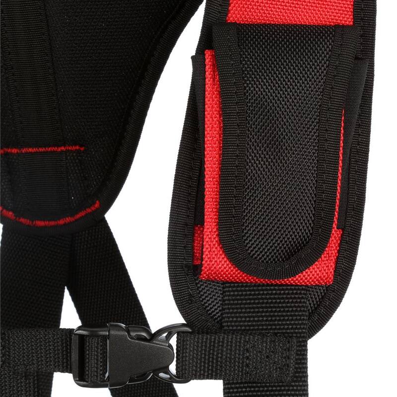 Milwaukee General Contractor Work Waist Tool Belt with Suspension Rig and 6-in-1 Wire Pliers - 48-22-8120-48-22-3079