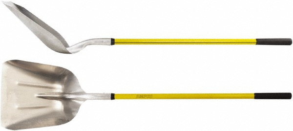Ampco Scooping Shovel: Aluminum, Square, 14" Blade Width - S-79FG