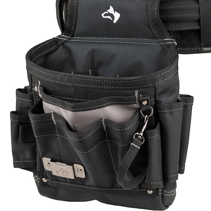 Husky Electricians 2-Bag Work Tool Belt with Suspenders - HD00174