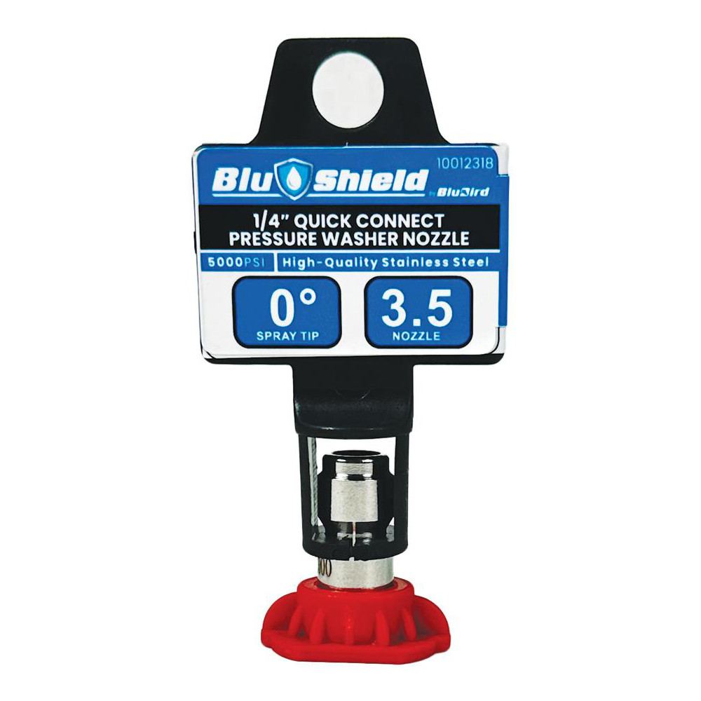 BluShield Pressure Washer Accessories: Accessory Type: Quick Connect Spray Tips; For Use With: Pressure Washer Hoses; Material: Brass - PWA015