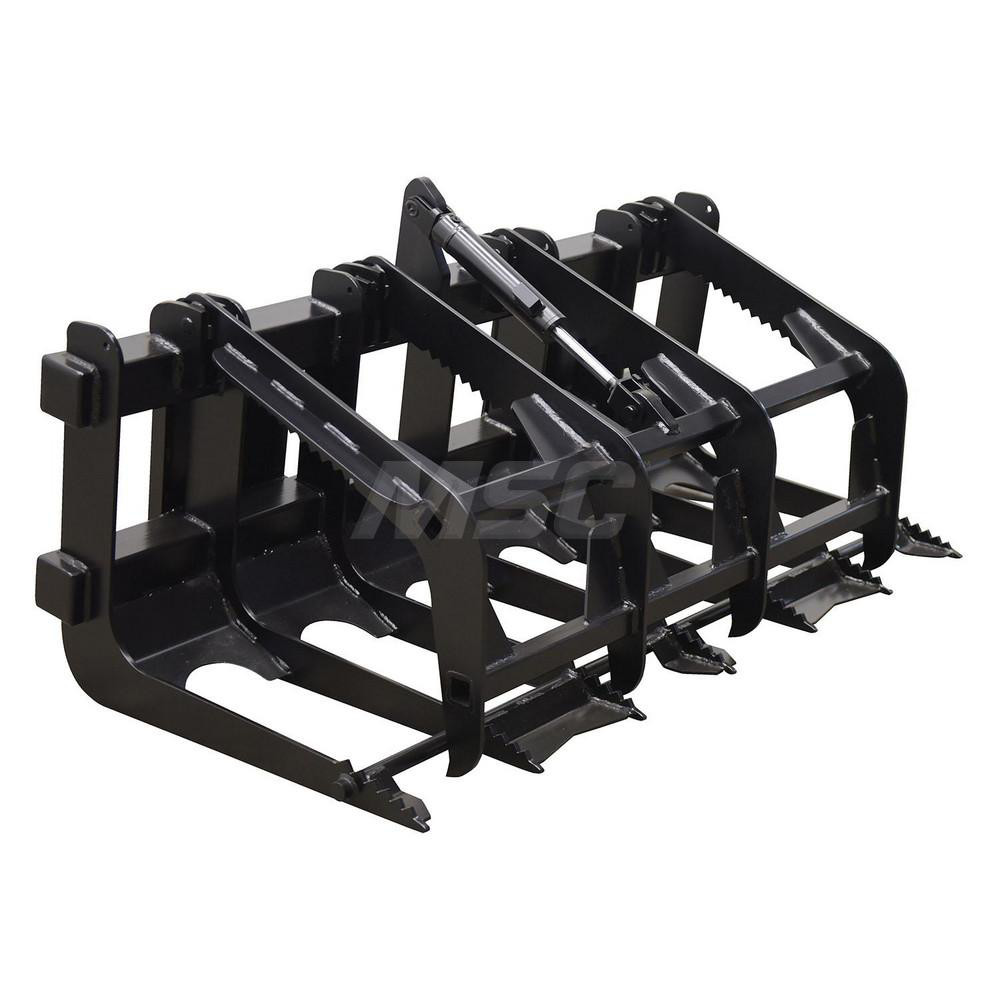 Vestil Heavy Duty Low Profile Skid Steer Bucket Attachment - EA-SKSB-60-LPX