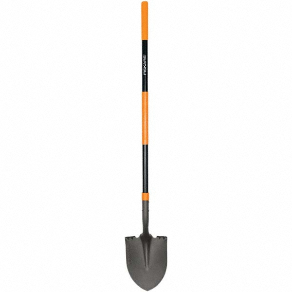 Fiskars Scooping Shovel: Steel, 6" Blade Length, 9" Blade Width - 395140-1001