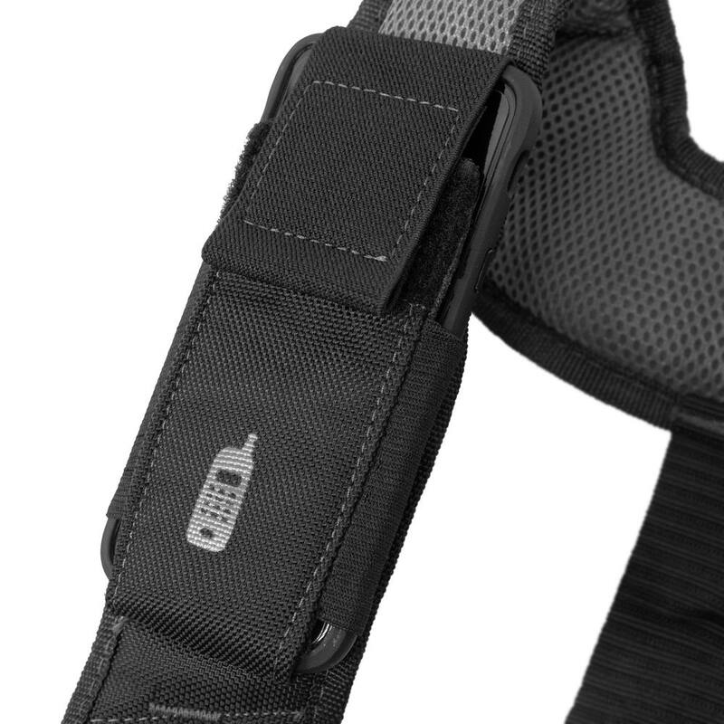 Husky 16-Pocket Black Carpenter's Tool Belt with Suspenders - HD00144