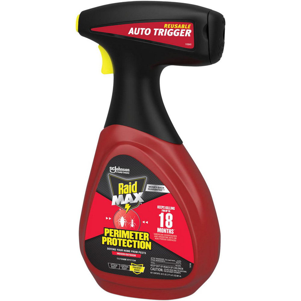 Raid Insecticides & Repellents: Insecticide, Firebrats, Mosquitoes, Ants, Scorpions, Crickets, Gnats, Roaches, Flying Moths, Silverfish, Fleas, Flies, Liquid, Outdoor, Indoor - SJN335684