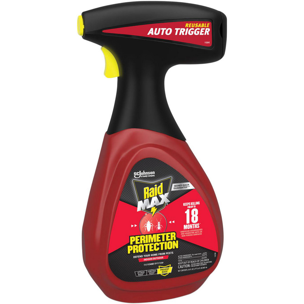 Raid Insecticides & Repellents: Insecticide, Firebrats, Mosquitoes, Ants, Scorpions, Crickets, Gnats, Roaches, Flying Moths, Silverfish, Fleas, Flies, Liquid, Outdoor, Indoor - SJN335684