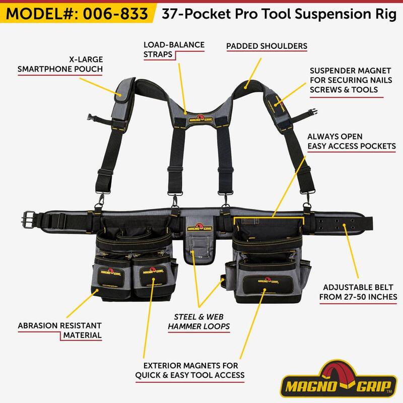 MagnoGrip 37-Pocket Pro Tool Suspension Rig - 006-833