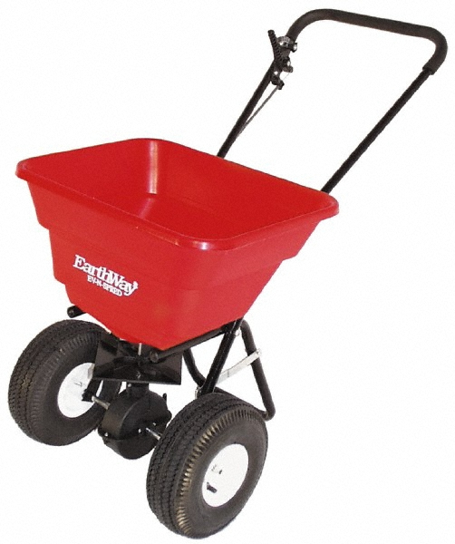 Earthway Landscape Spreaders: Walk Behind Broadcast, Fixed T, Pneumatic - 21701