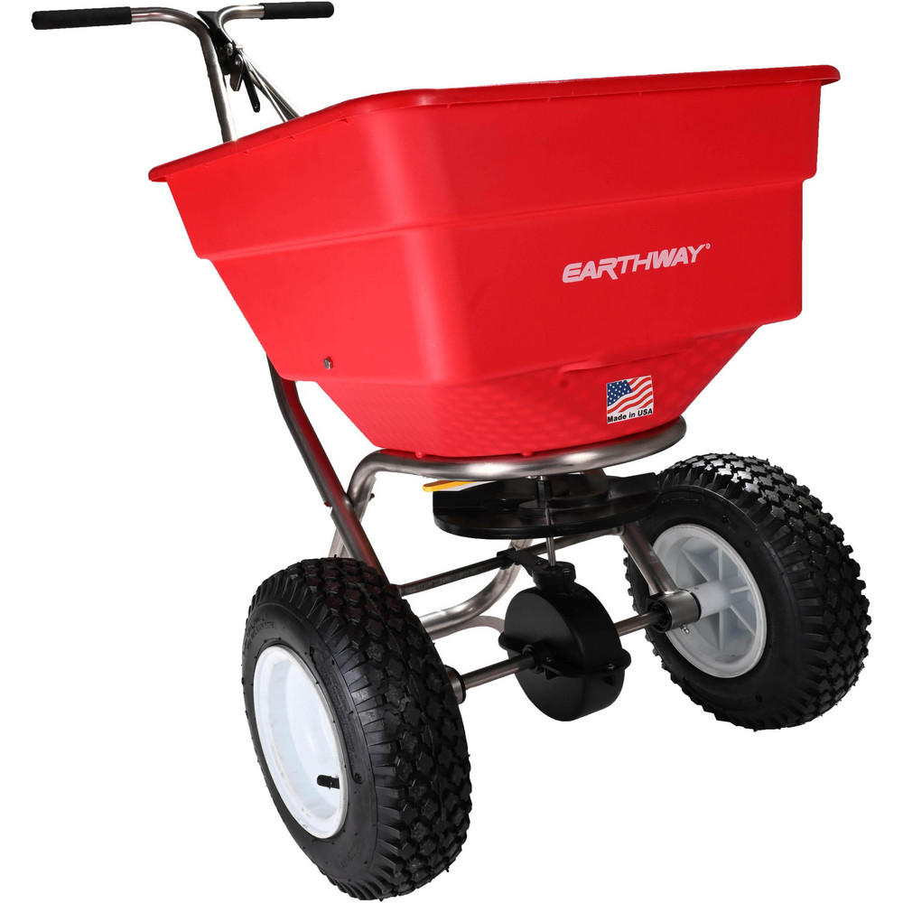 Earthway Landscape Spreaders: Walk Behind Broadcast, Fixed T, Pneumatic - 21701