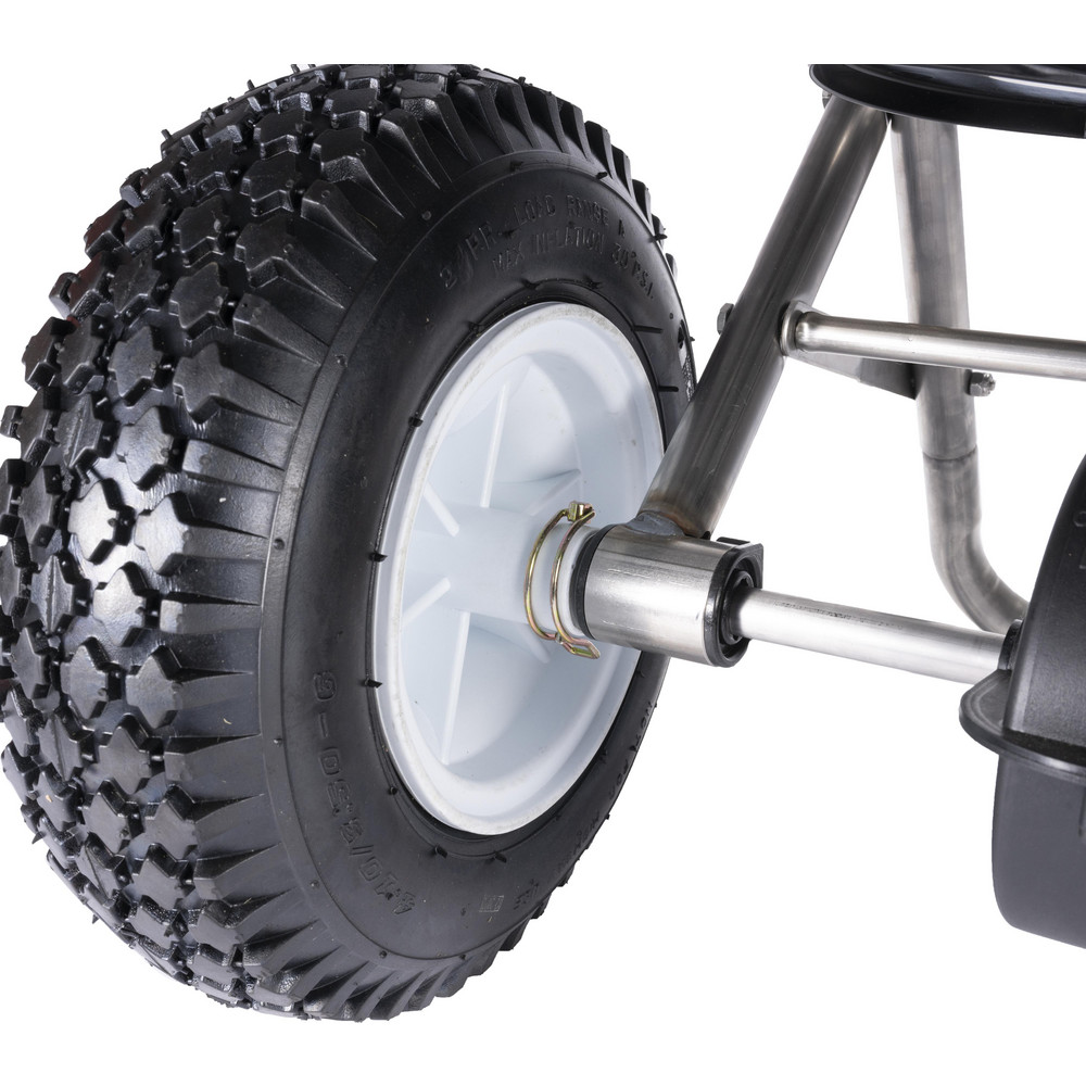 Earthway Landscape Spreaders: Walk Behind Broadcast, Fixed T, Pneumatic - 21701